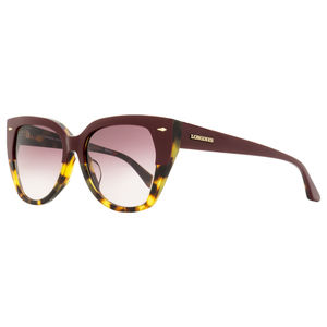 Longines Butterfly Sunglasses LG0016H 71T Bordeaux/Havana 55mm